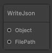 Write JSON node example